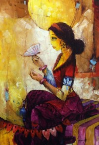 Janisar Ali, 24 x 36 Inch, Acrylic On Canvas, Figurative Painting, AC-NAL-052